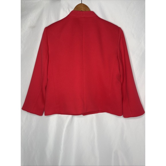 Ann Taylor Factory Women's 12 Red Cropped Jacket Blazer Career Lined - Picture 5 of 7
